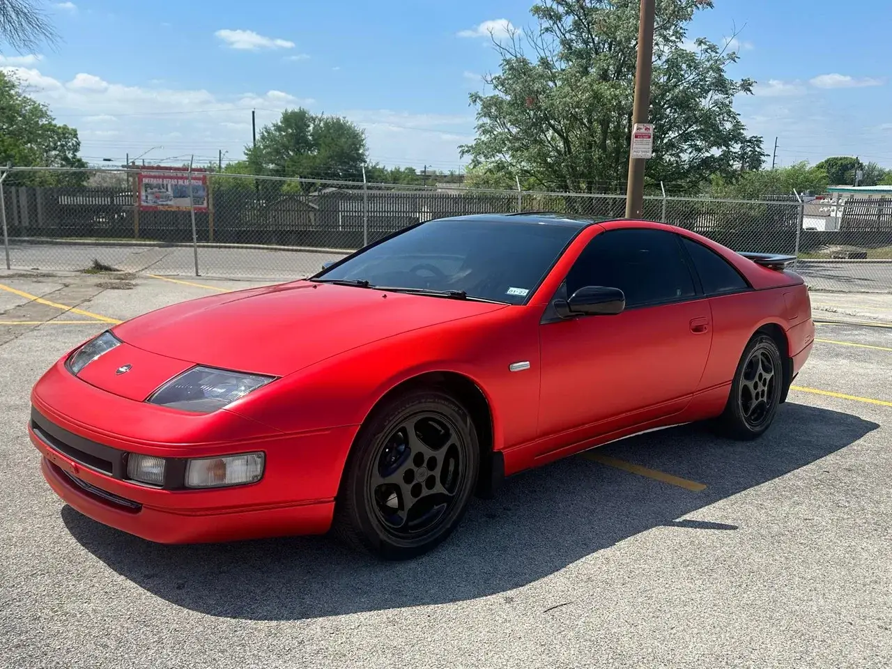Red coupe with paint protection film, a Phantom project